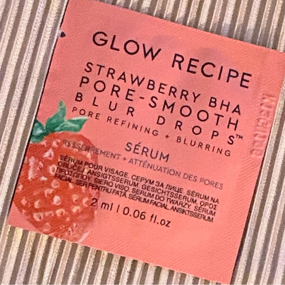 Glow Recipe Strawberry BHA Pore Smooth Blur Drops 2ml Packet - Picture 1 of 1